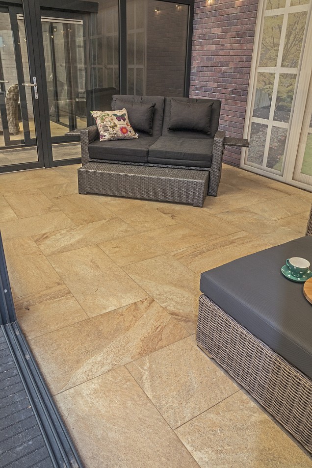 Keramische tuintegel GSB Ceramic Plus Mimizam Sun 40x80x4 cm