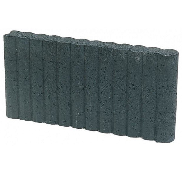 Mini Rondobandpalissade 6x40x50 cm zwart