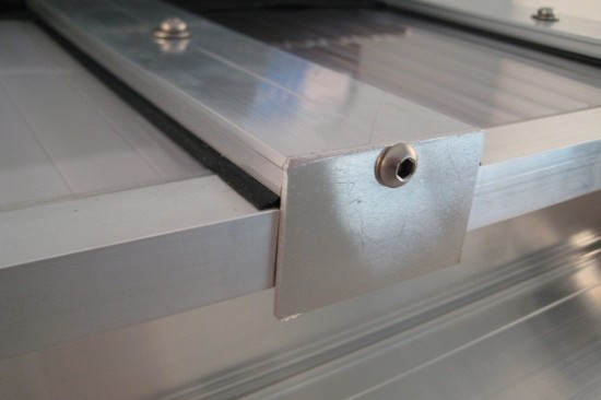 Pext Polycarbonaat Dakpakket - 3060x3500 muuraanbouw - blank aluminium - polycarbonaat opaal