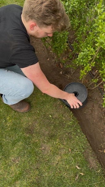 FlexiBorder 14 cm hoog - rol 25 m¹ - grijs