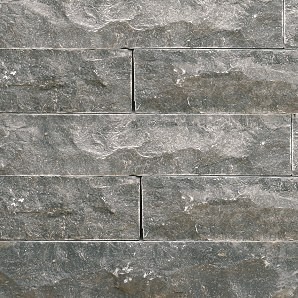 Stapelblok blauwsteen Belgisch 2 lange zijden breukruw - rest gezaagd, 8x8x40 cm