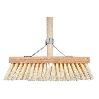 Kamerveger - Fiber - 30 centimeter - Houten steel - 150 centimeter