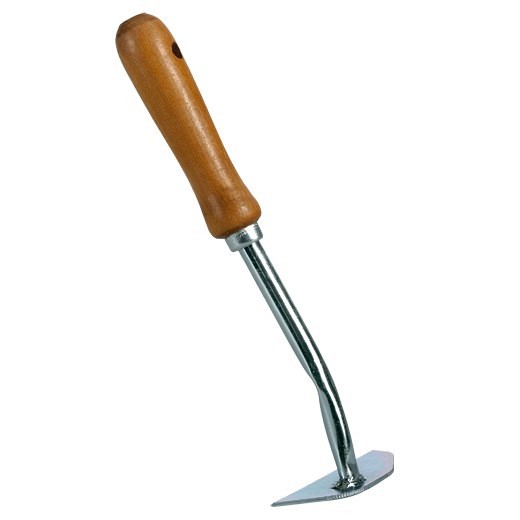 Handschrepel - Verzinkt - Houten handvat