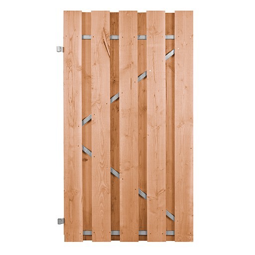 Douglas deur geschaafd 190x100 cm - stalen frame - universeel